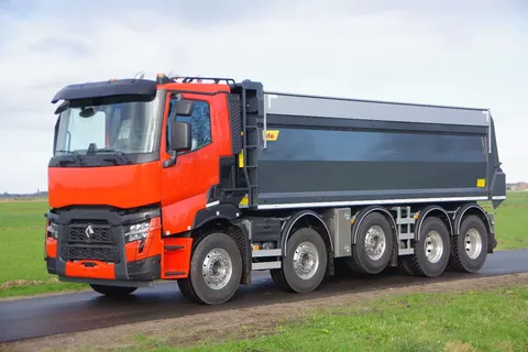 Renault 10x4 49-tons midlift met Hyva kipper